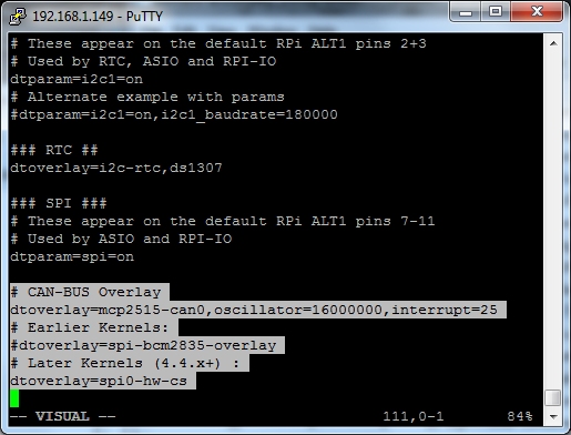 MyPi Industrial Raspberry Pi CAN-BUS Configuration Step 1