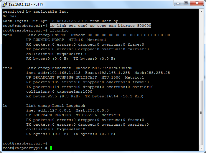 MyPi Industrial Raspberry Pi CAN-BUS Configuration Step 2