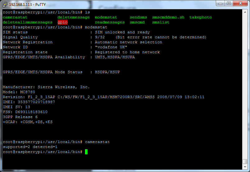 MyPi Industrial Raspberry Pi Command Line SMS Control Example Step 1