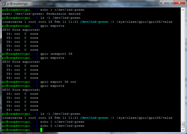 MyPi Industrial Raspberry Pi Command Line GPIO Example Step 3
