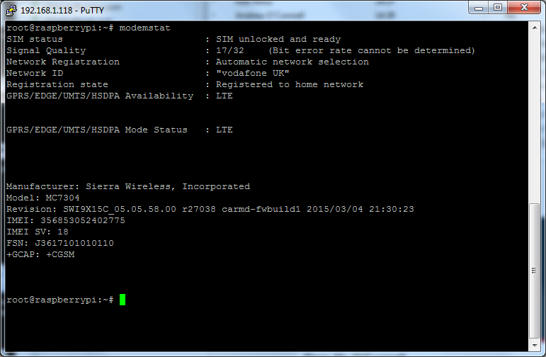 MyPi Industrial Raspberry Pi Sierra Wireless MC7304 3G Modem QMI Internet Connection Configuration Step 3