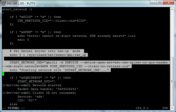 MyPi Industrial Raspberry Pi Sierra Wireless MC7455 4G Modem qmi-network raw-ip mode modification