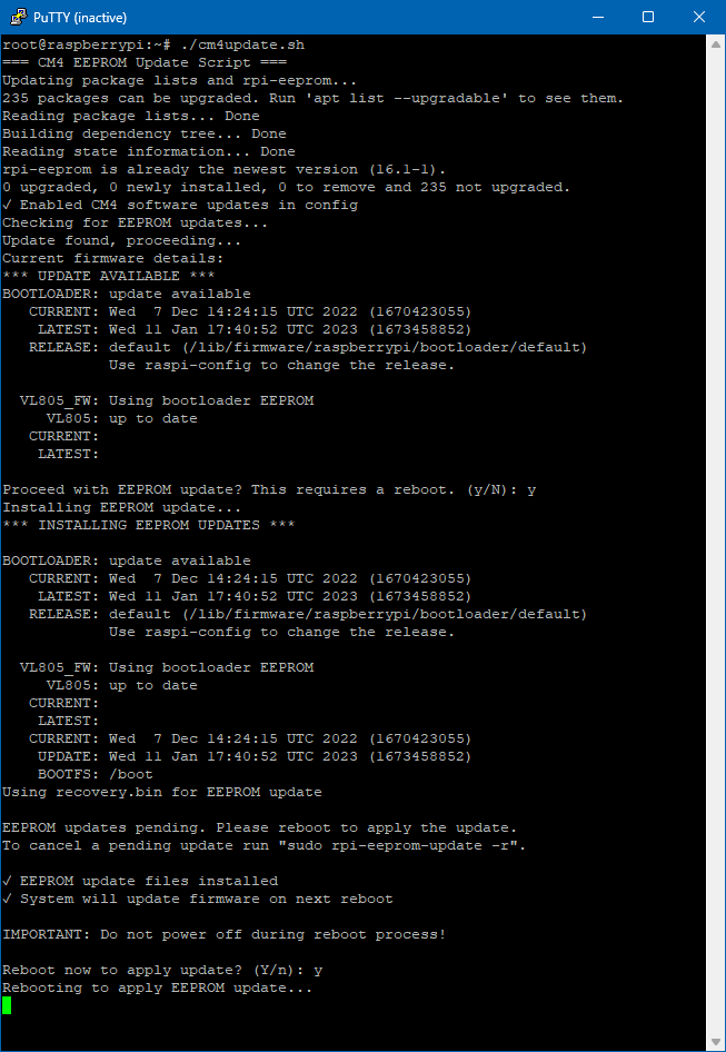 compute module4 firmware update process os rpi-eeprom-update
