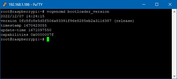 Check which firmware version the compute module 4 is running