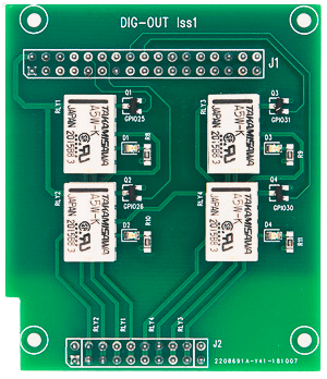 Isolated Digital Out Relay Driver Industrial Raspberry Pi IO Card