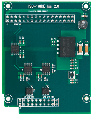 Isolated 1-Wire Industrial Raspberry Pi IO Card