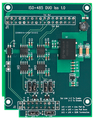 Isolated Dual RS485 Modbus Industrial Raspberry Pi IO Card