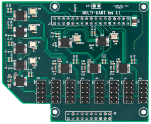 Multi UART 8x RS232 ports Raspberry Pi IO Card