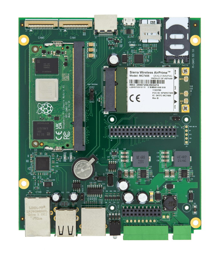 Industrial Raspberry Pi IoT Compute Module 4S Carrier Board