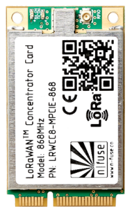 mPCIe nfuse 833/915 LoRa Concentrator Card Industrial Raspberry Pi